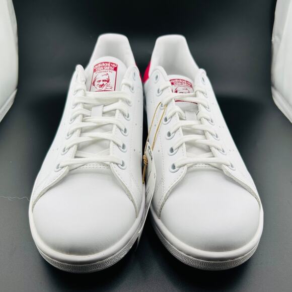 Adidas Stan Smith J Big Kids' Sneakers White Cloud / Bold Pink FX7522 Sz 7 - Picture 3 of 7